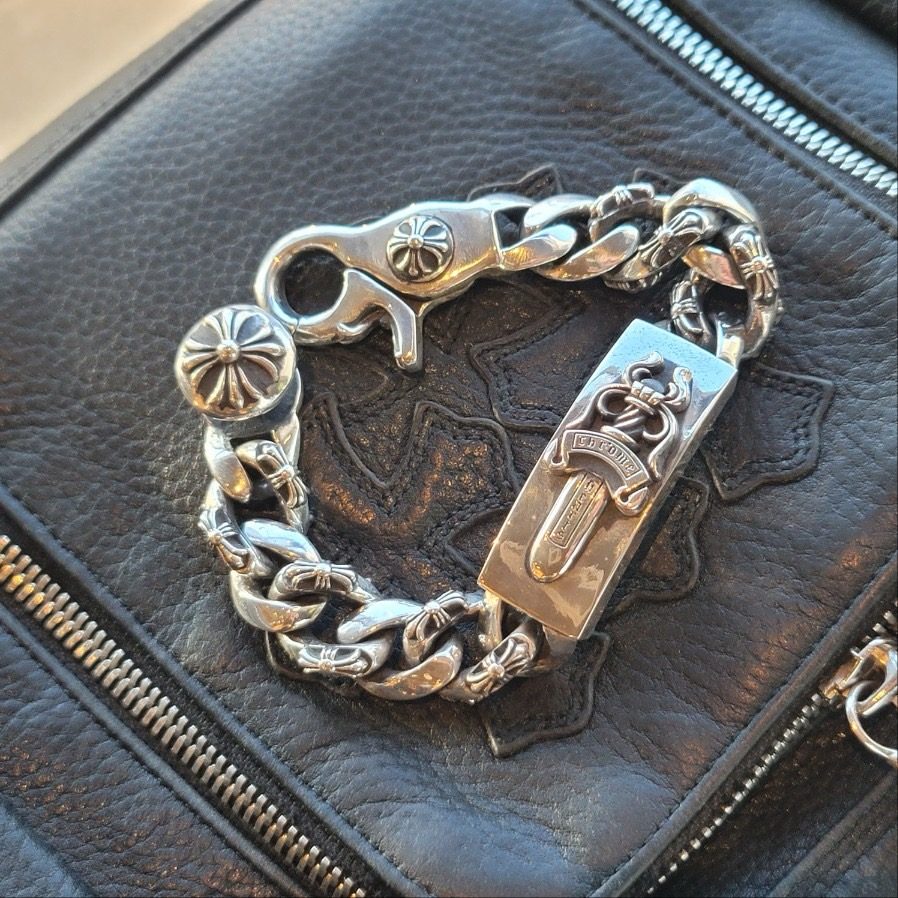 Chrome Hearts 크롬하츠 대거 팔찌 ID 집게 팔찌