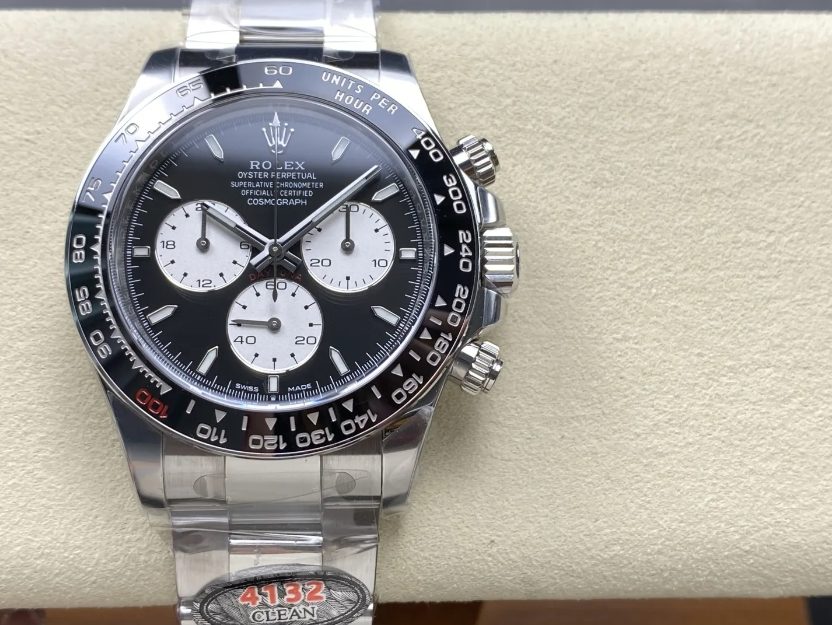 롤렉스 데이토나 크로노그래프 블랙 다이얼 바인덱스 SS 브레이슬릿 40mm 126529