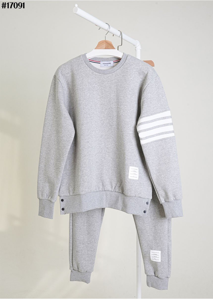 톰브라운 트레이닝 맨투맨 조커팬츠 셋업 세트(블랙/그레이 2종)