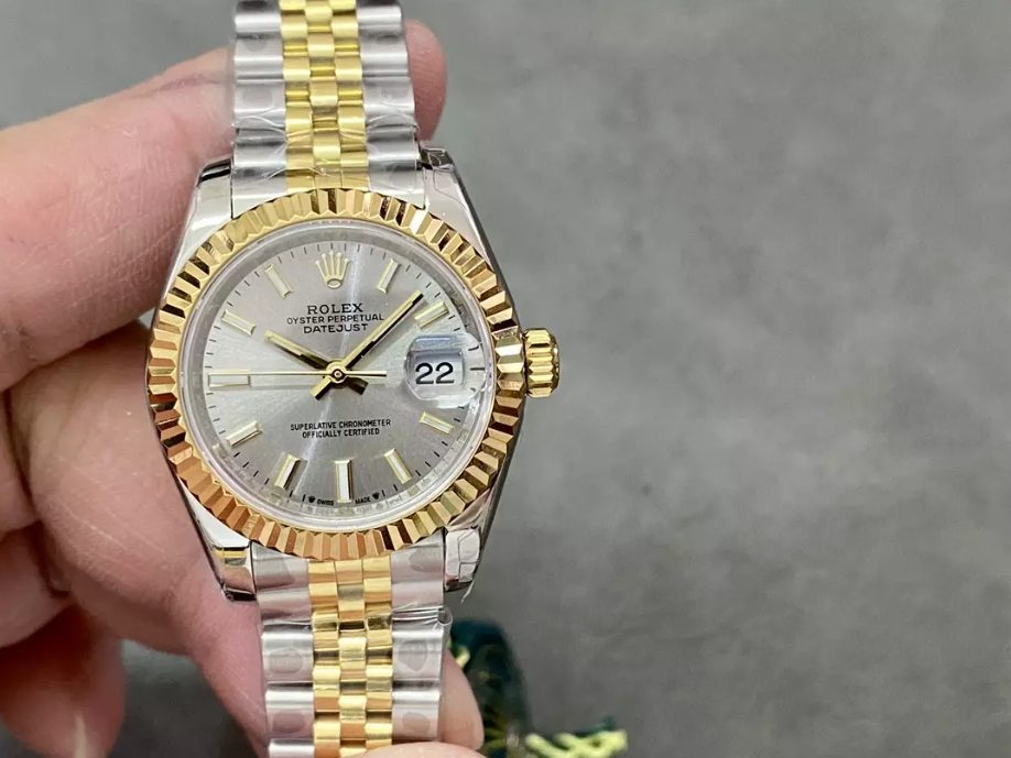 롤렉스 레이디 데이저스트  그레이 다이얼 콤비 28mm 279173