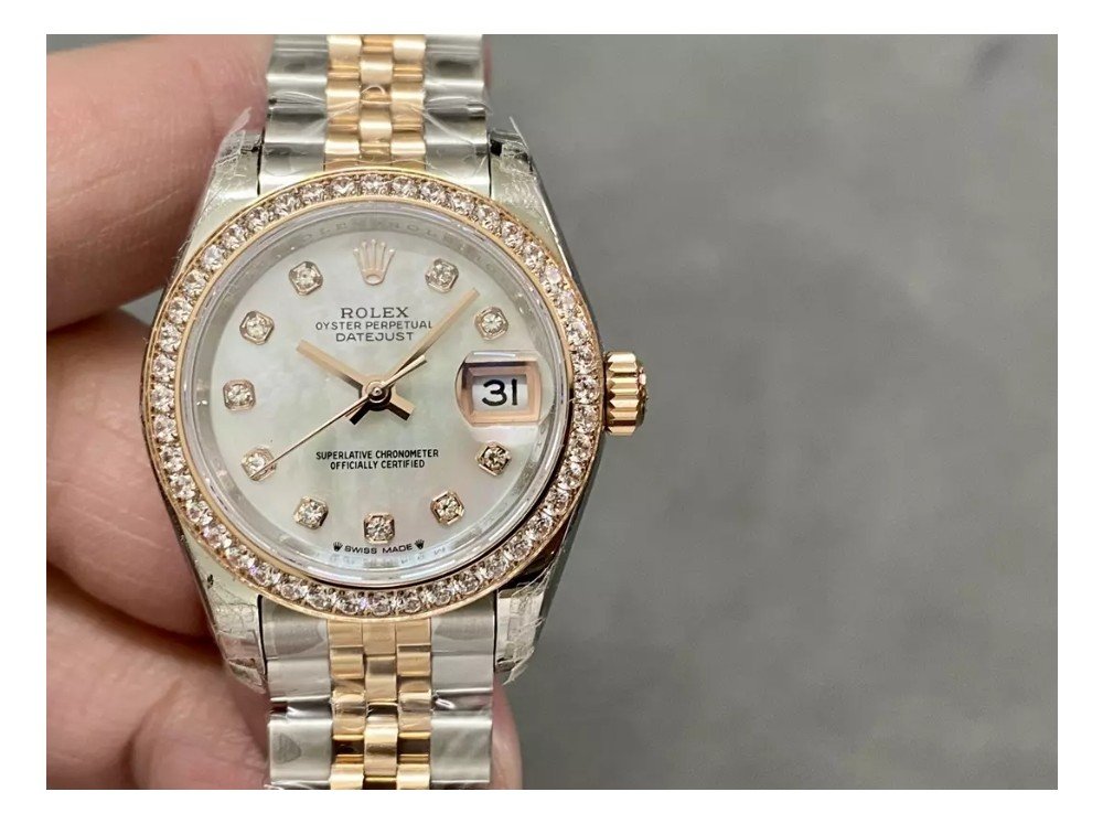 롤렉스 레이디 데이저스트  MOP 다이얼 다이아베젤 콤비 28mm 279171