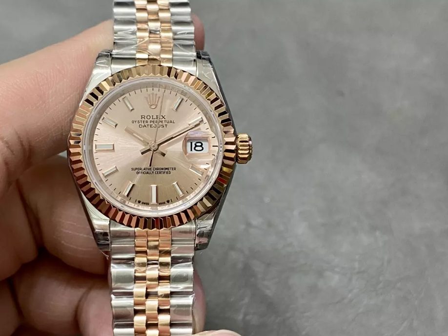 롤렉스 레이디 데이저스트 RG 다이얼 콤비 28mm 279171