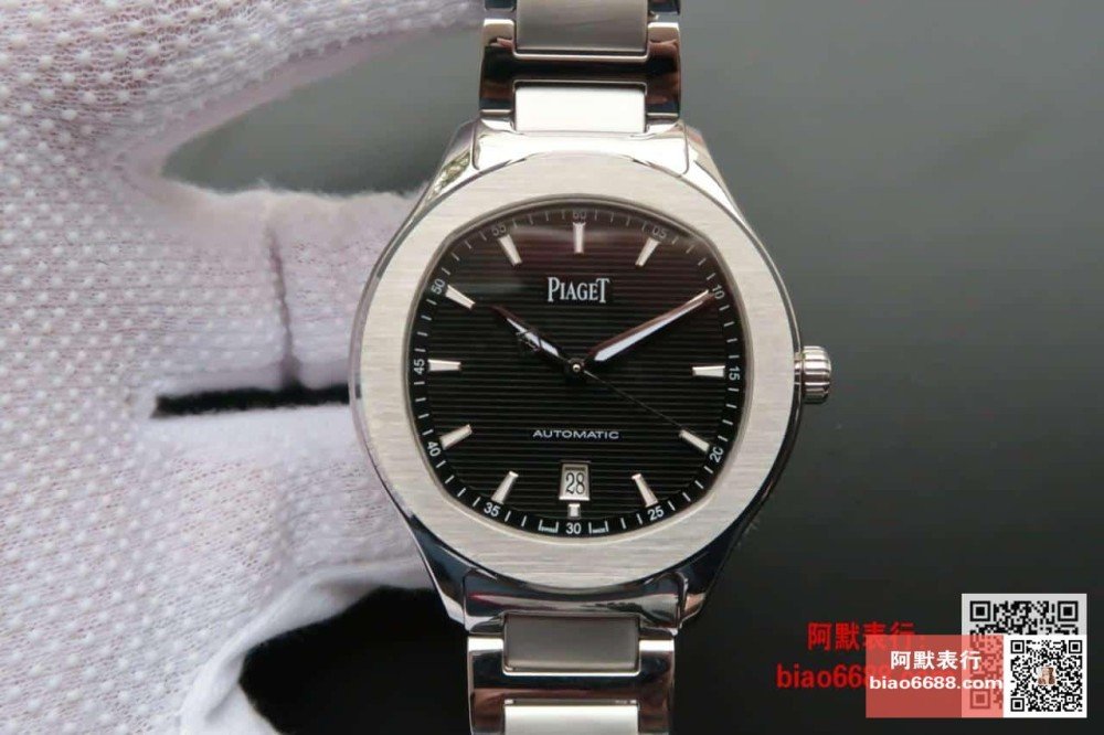 피아제 POLO 데이트 블랙 다이얼 SS 브레이슬릿 42mm G0A41003