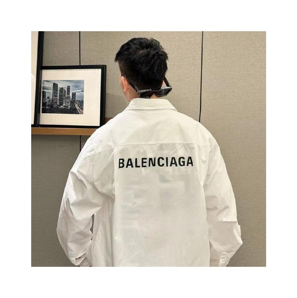 발렌시아가 오버사이즈 셔츠 화이트