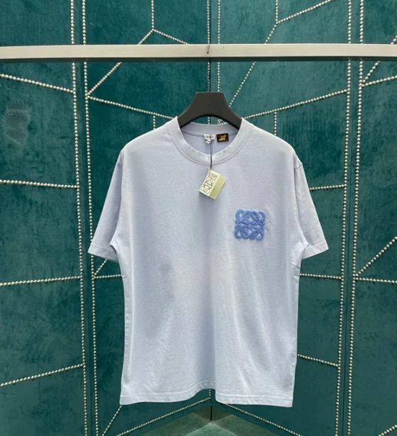 로에베 아나그램 엠보싱 로고 반팔 티셔츠