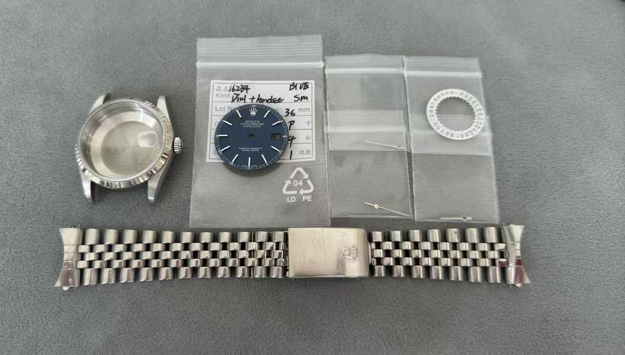 롤렉스 데이트저스트 36 청판 무브먼트 제외 올 정품 커스텀 제품