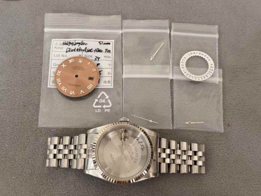 롤렉스 데이트저스트 36 무브먼트 제외 올 정품 커스텀 제품