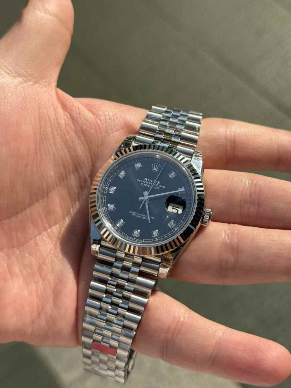 VS베이스 롤렉스 데이저스트 블랙 10P 다이얼 41mm