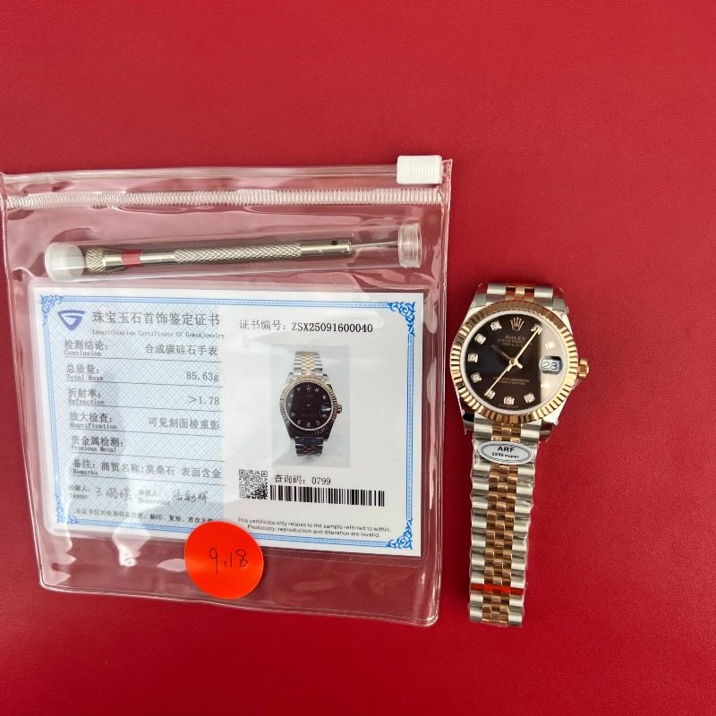 [더빠른배송] ARF공장 데이저스트 31mm 로즈골드 콤비 브라운 텐포 QC완료