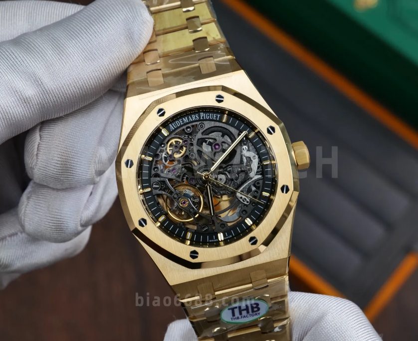 오데마피게 로얄오크 오프쇼어 스텔레톤 다이얼 YG 금통 41mm 최신 V2버전 15407