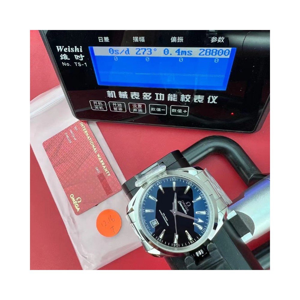 [더빠른배송] VS 오메가 아쿠아테라 블랙 래커 41mm QC완료