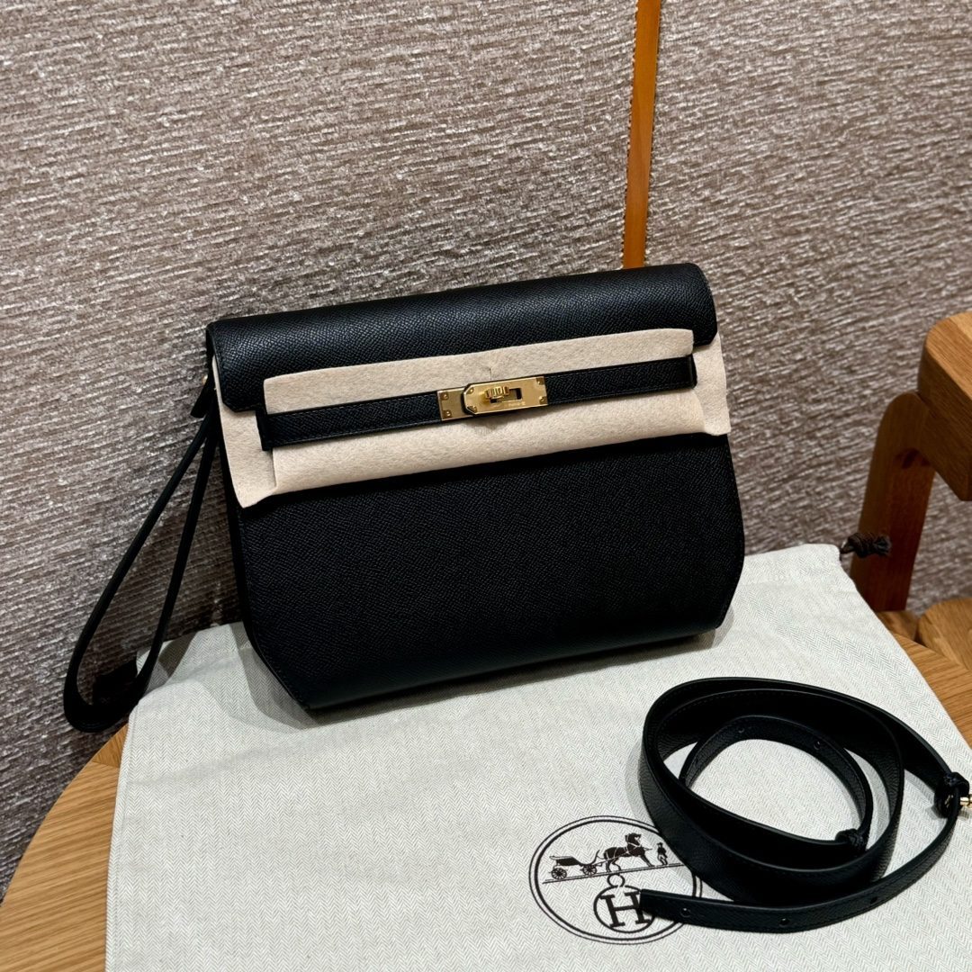 올수공 에르메스 켈리 데페슈 25 noir 토고 골드 하드웨어